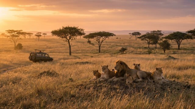Wildlife and savanna in East Africa
