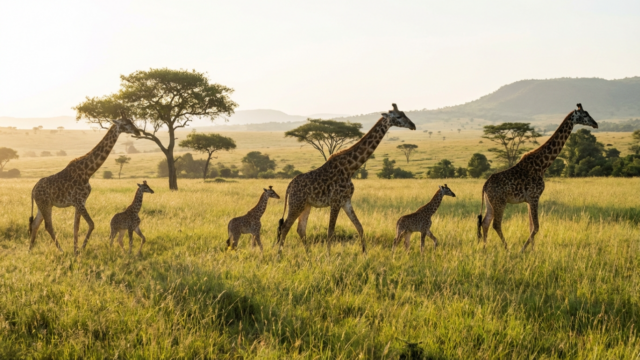 Wildlife and savanna in East Africa